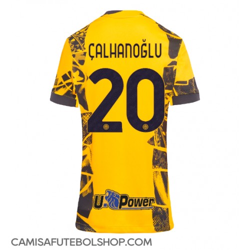 Camisa de time de futebol Inter Milan Hakan Calhanoglu #20 Replicas 3º Equipamento Feminina 2024-25 Manga Curta